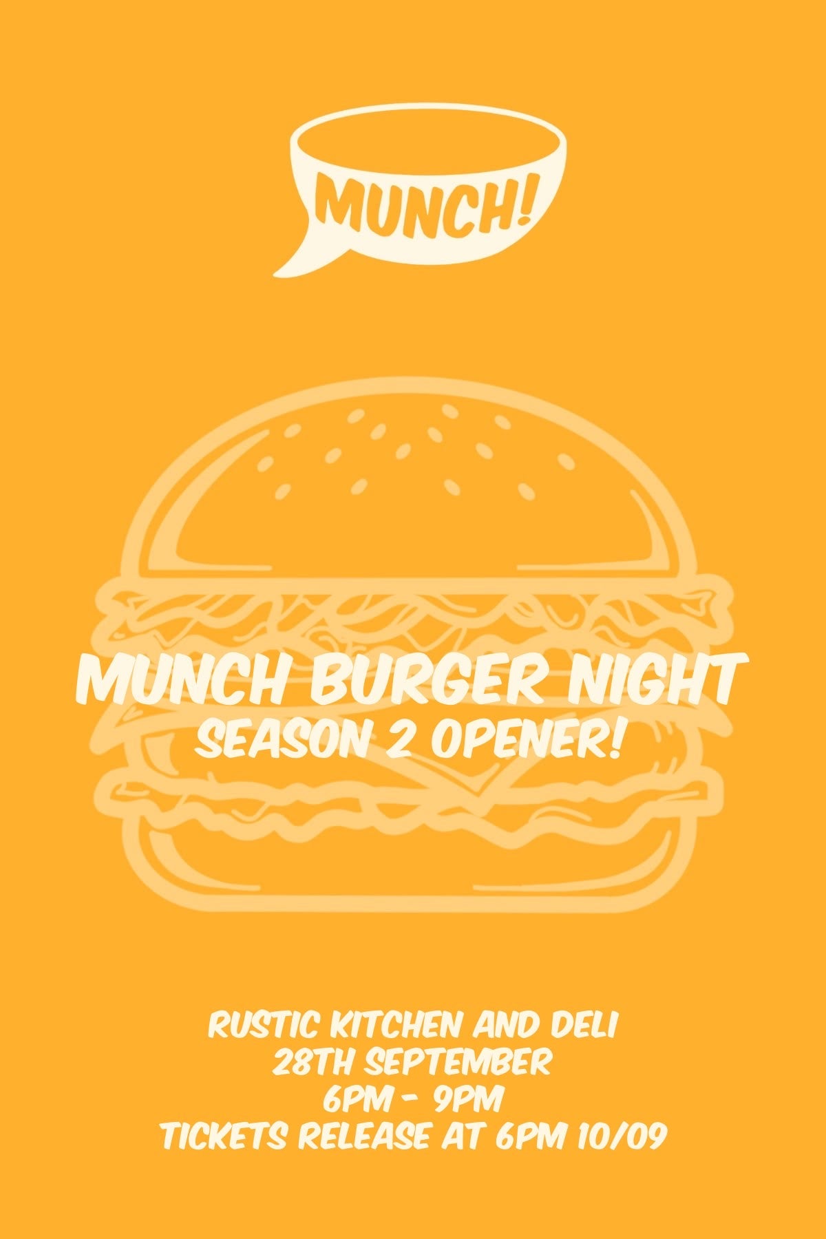 MUNCH BURGER NIGHT 🍔🍔 ~ SEASON 2 OPENER!
